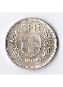 1967 B - 5 Franchi Argento Svizzera Guglielmo Tell Fdc